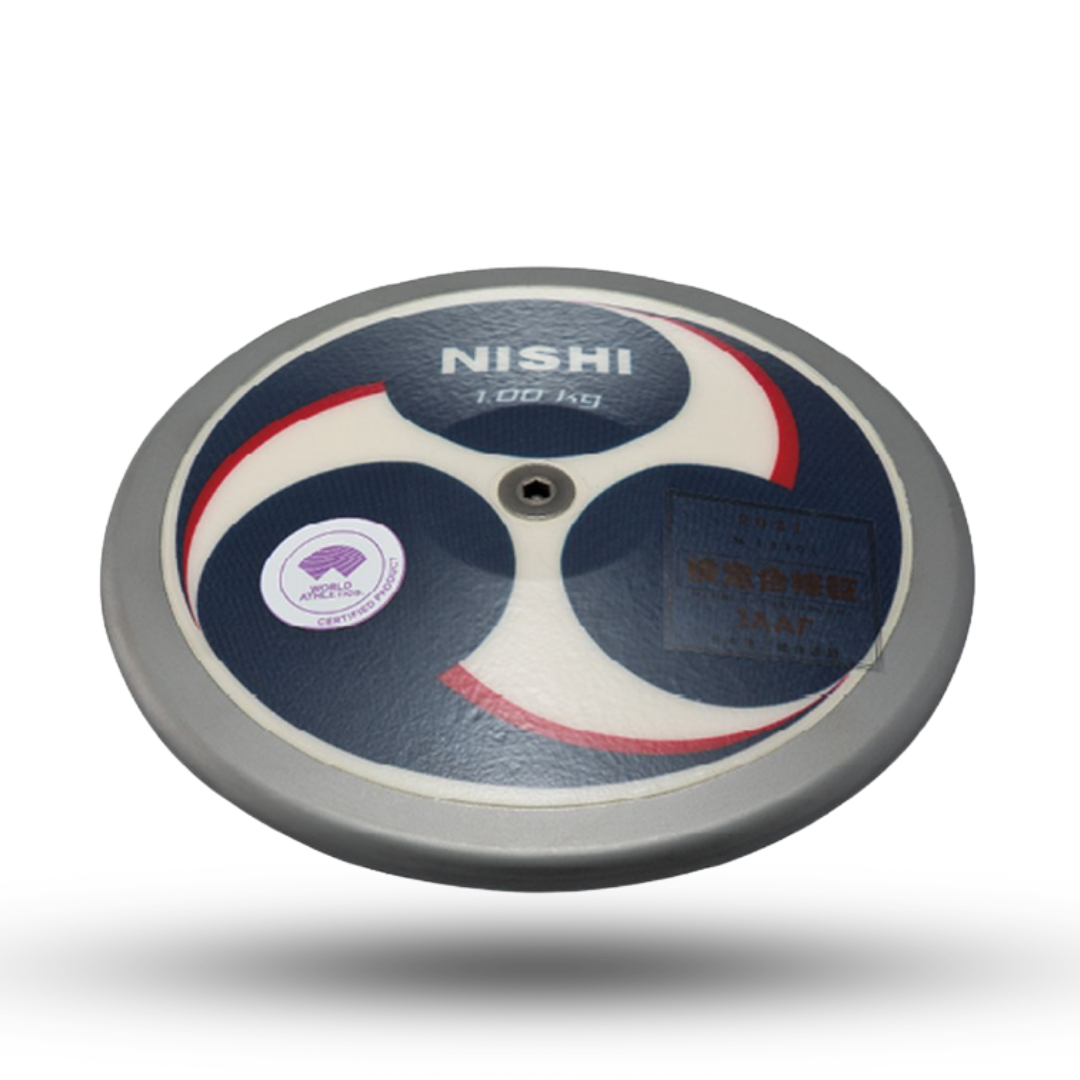 陸上競技用具 NISHI CARBON MYSTIC 14-140 23.9 Nishi Super High Momentum Discus | 4Throws | An elite discus like