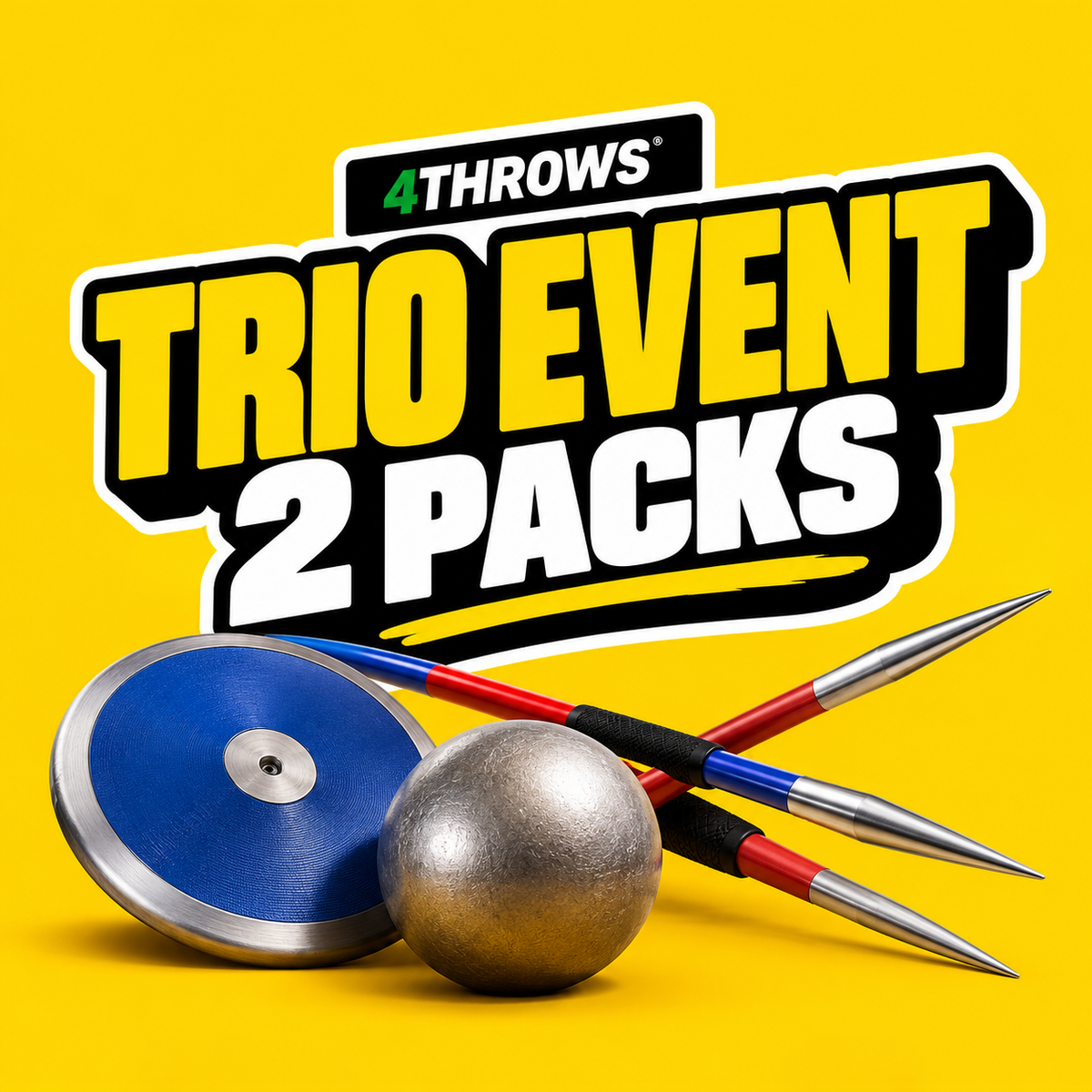 Trio Event 2 Packs | Track and Field Equipment | 4Throws