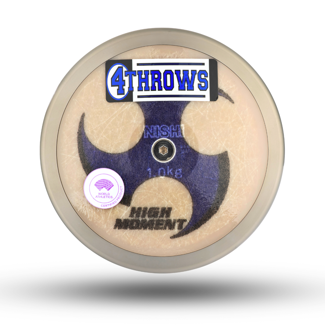 NISHI HIGH MOMENT 円盤投げ用ディスク　1.75キロ Nishi Super High Moment Discus | 4Throws | One of the most elite