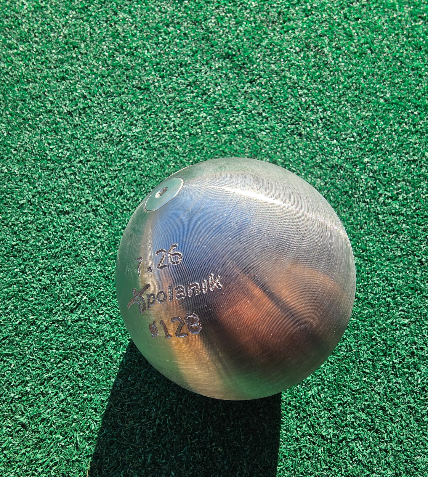 USED - Polanik Unpainted Shot Put 7.26kg, 128mm