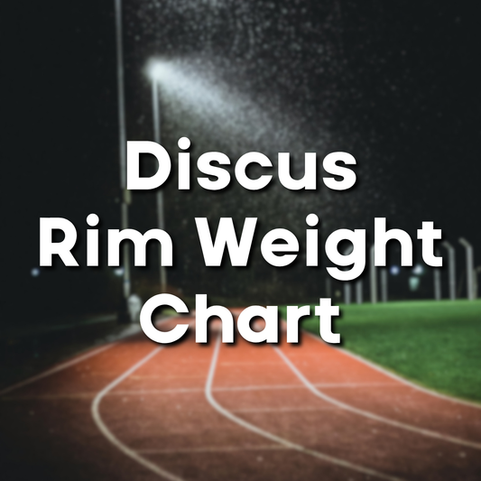 Discus Rim Weight Chart