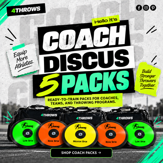 Coach Discus 5 Packs | Team Training Equipment | 4Throws