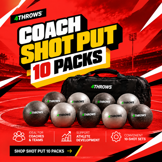 Coach Shot Put 10 Packs | Bulk Training Equipment | 4Throws