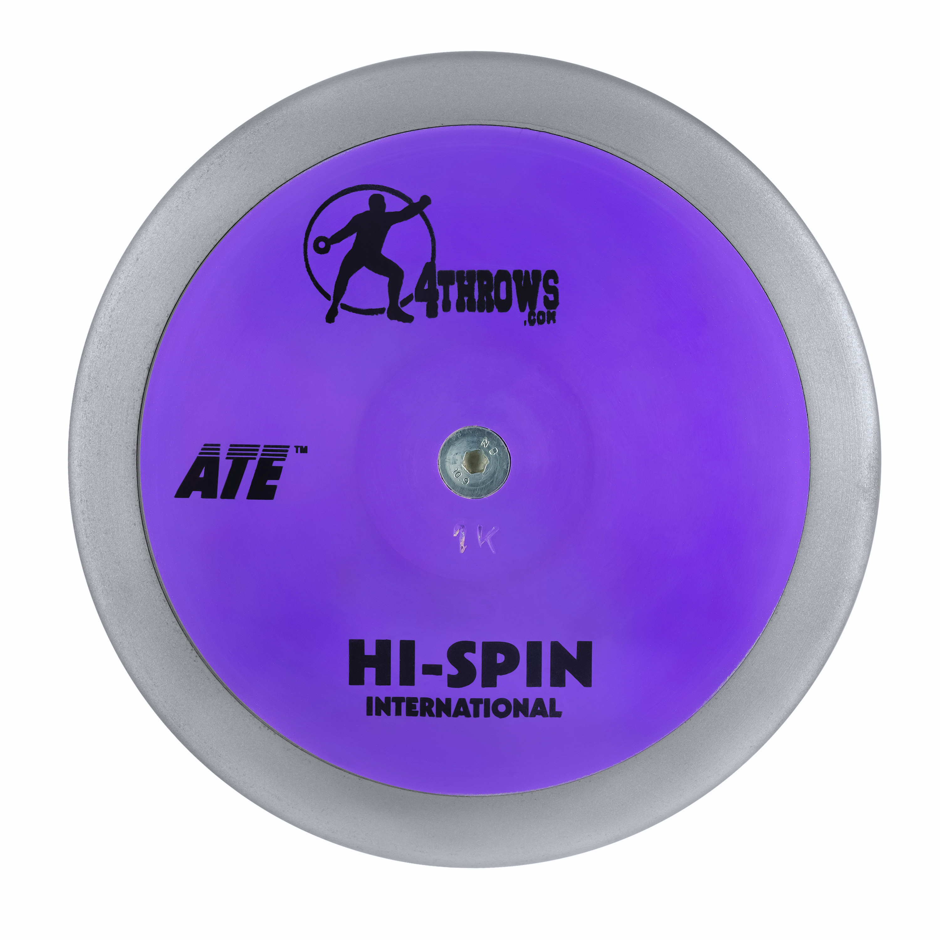 ATE 1KG Hi-Spin International Purple Steel Rim Discus - 80%