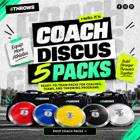 Coach Discus 5 Packs | Team Training Equipment | 4Throws