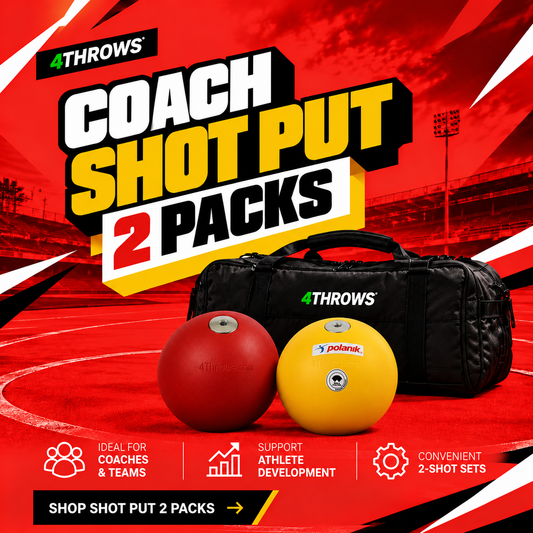 Coach Shot Put 2 Packs | Shot Put Training Equipment | 4Throws