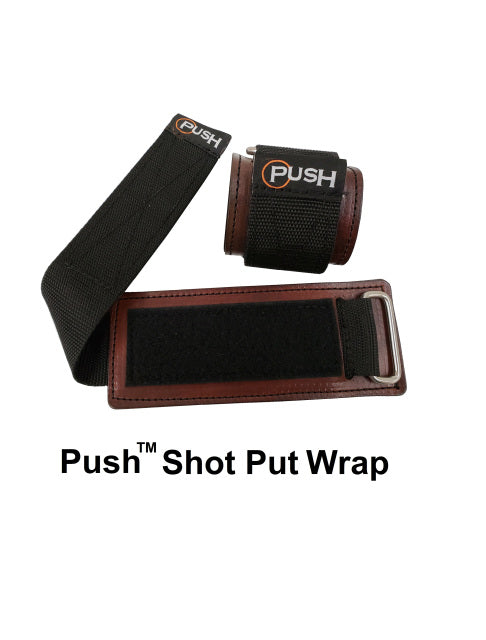 Push Leather Shot Put Wrist Wrap