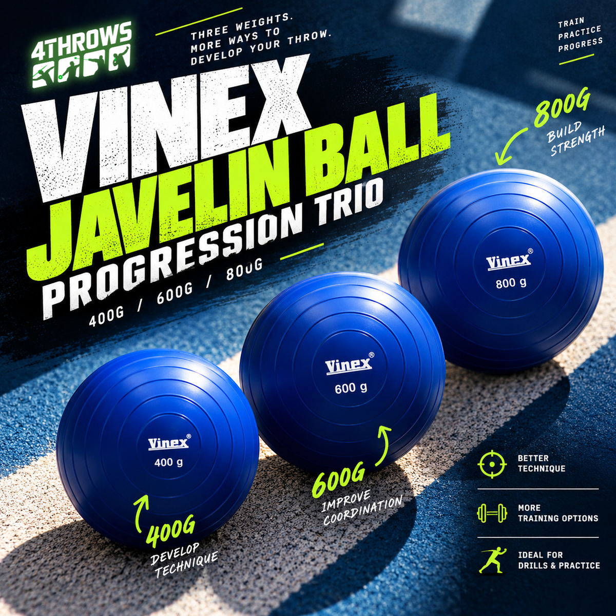 Vinex Javelin Ball Progression Trio