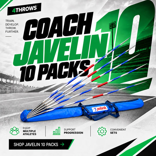 Coach Javelin 10 Packs | Bulk Training Equipment | 4Throws