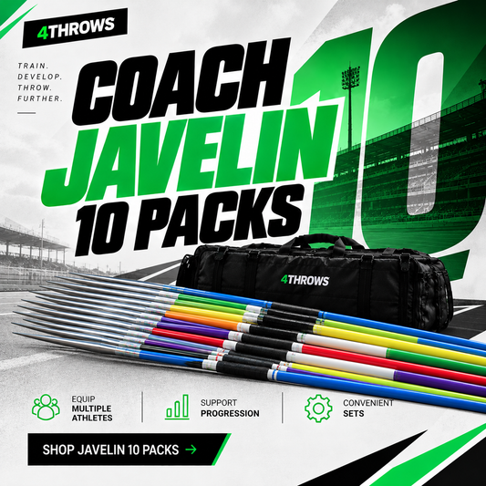 Coach Javelin 10 Packs | Bulk Training Equipment | 4Throws