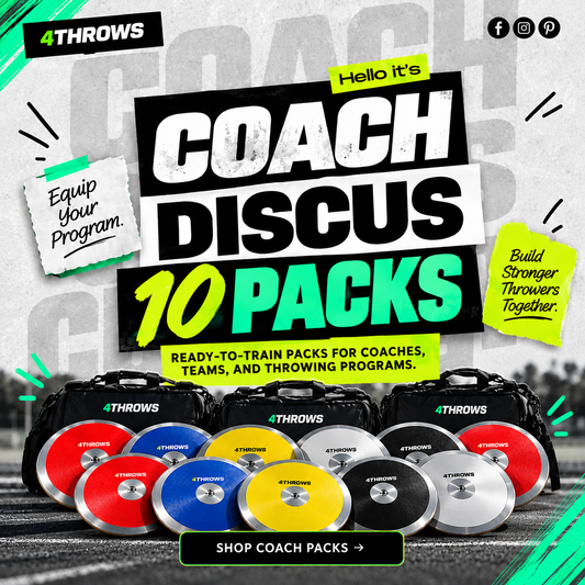 Coach Discus 10 Packs | Bulk Training Equipment | 4Throws