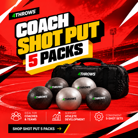 Coach Shot Put 5 Packs | Team Training Equipment | 4Throws