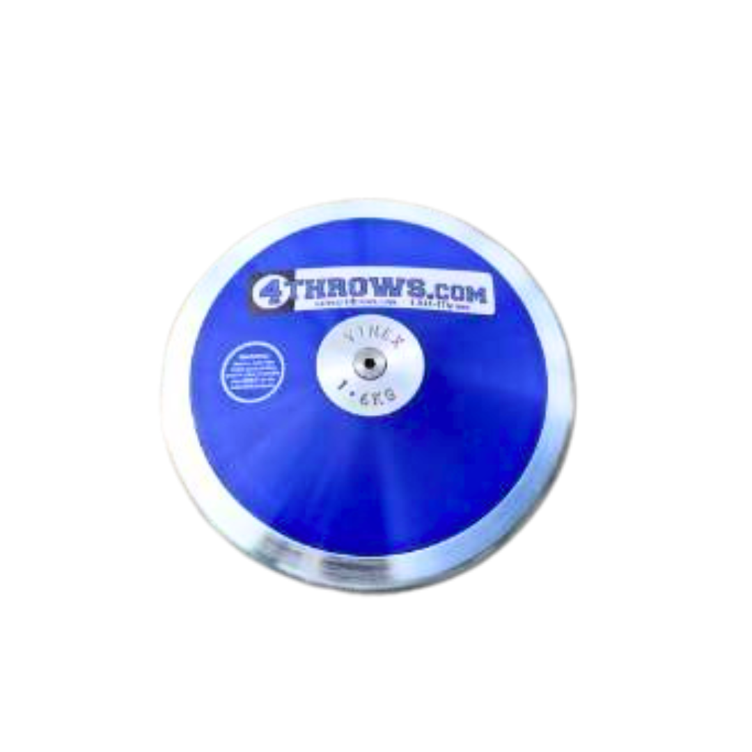 Blue - 70% 1KG Rim Weight Low Spin Vinex Discus - CLOSEOUT